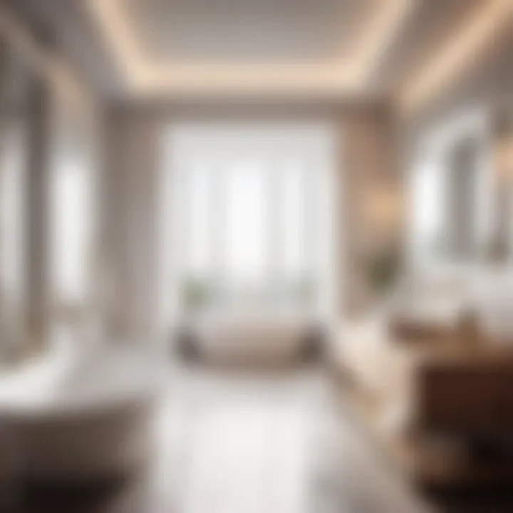 Cool White Bathroom Lighting