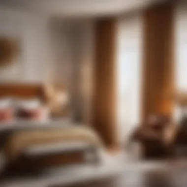 Warm and Cozy Bedroom with Tailored Curtains Cozy bedroom with tailored curtains
