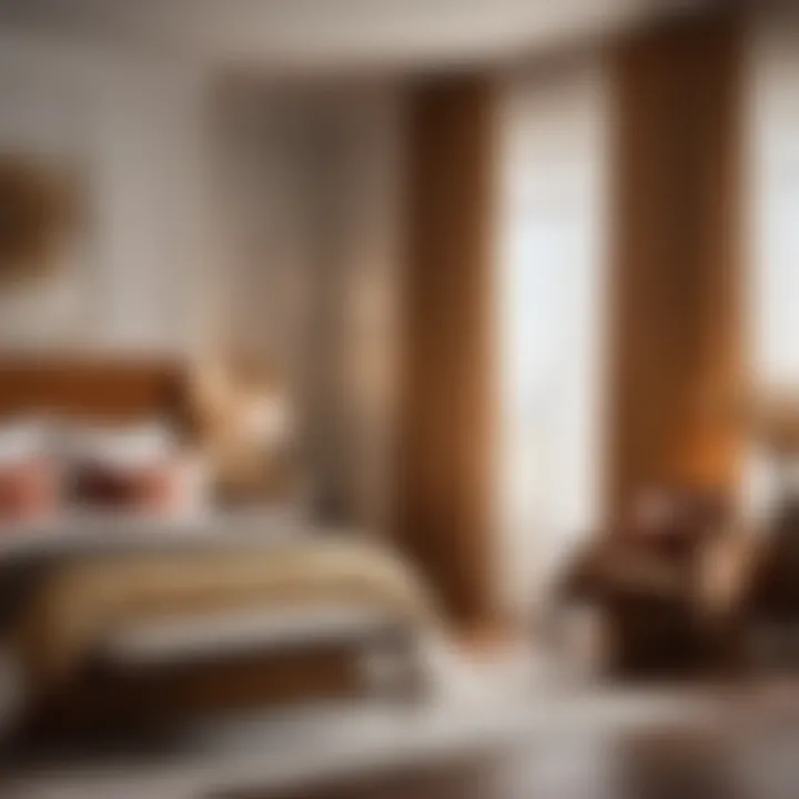 Warm and Cozy Bedroom with Tailored Curtains Cozy bedroom with tailored curtains