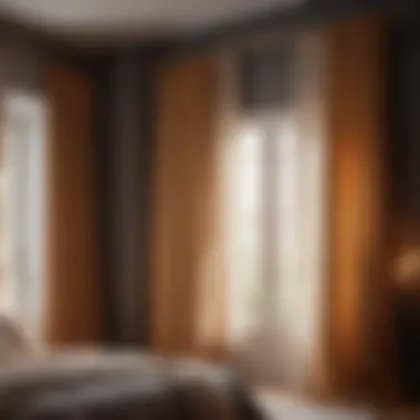 Bedroom curtain hanging technique