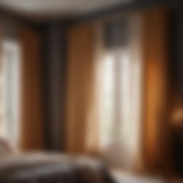 Bedroom curtain hanging technique