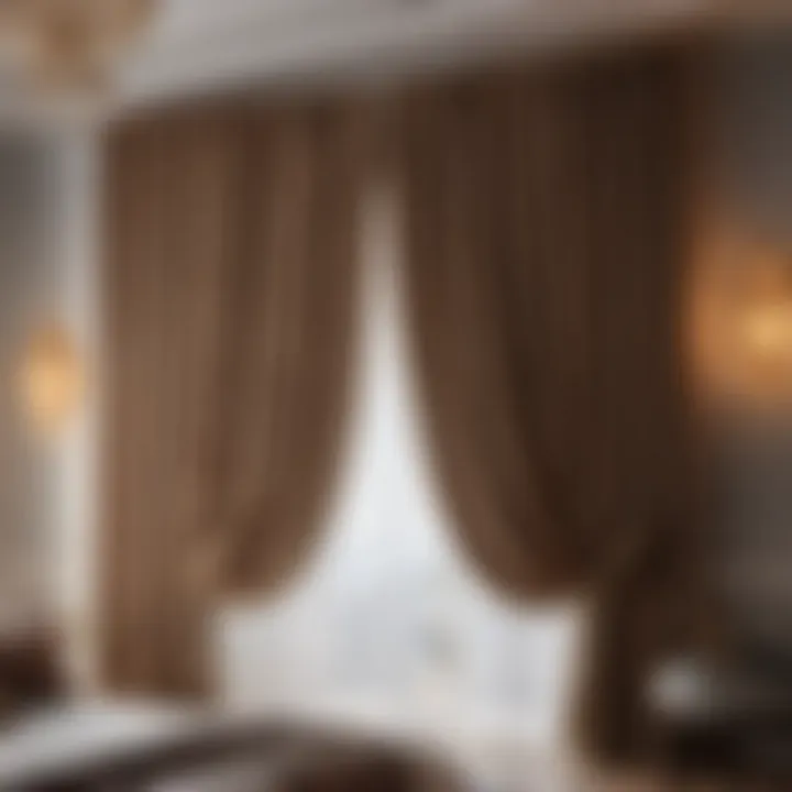 Stylish bedroom curtain design