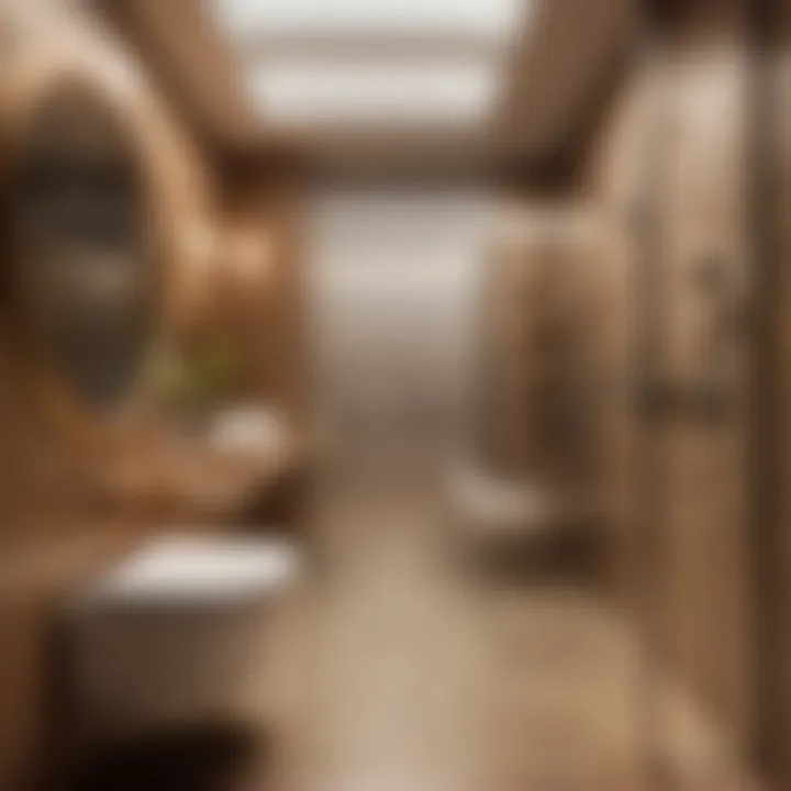 Accessibility and safety features in handicap bathroom
