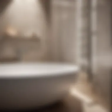 Elegant grab bar design in modern bathroom
