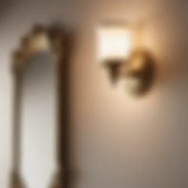 Proper height placement of wall sconces