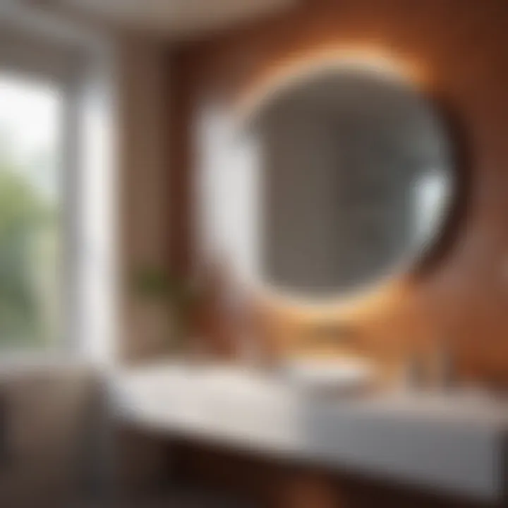 Natural light streaming through a bathroom window enhancing the ambiance
