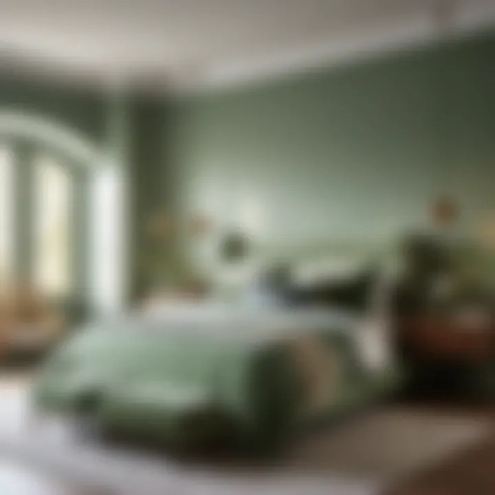 Calming Sage Green Bedroom Paint Color