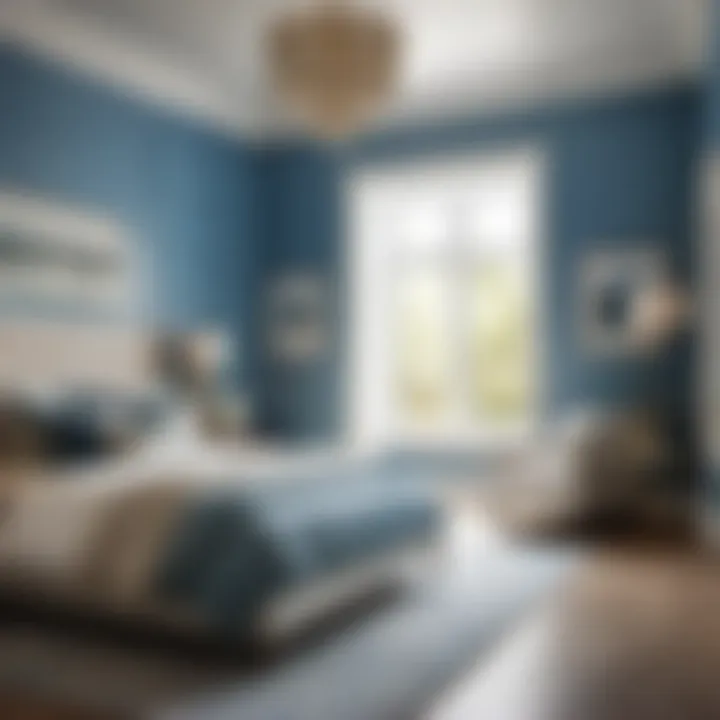 Tranquil Blue Bedroom Paint Color