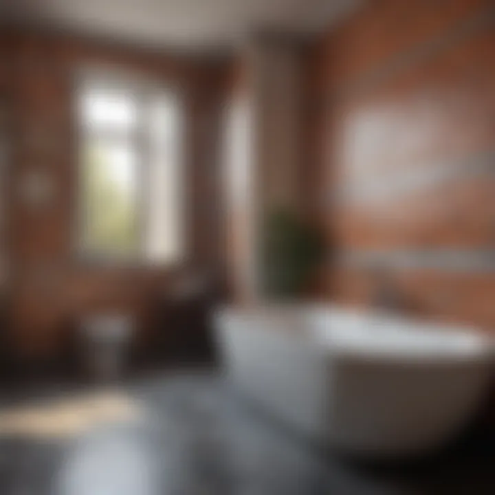 Transformative Effects of Tile Painting Before and after comparison of bathroom tiles after painting