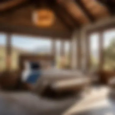 Aesthetic bedroom design on a ranch