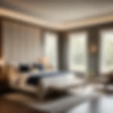 Spacious bedroom with natural light