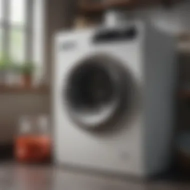 Front-loading washer with detergent compartment