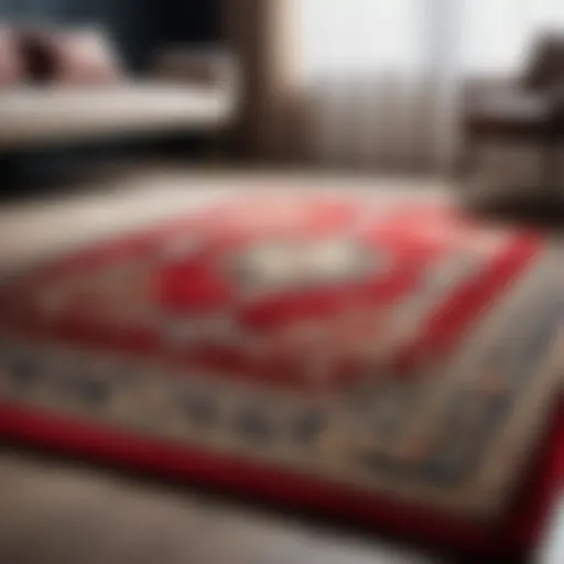 Elegant rug with intricate patterns