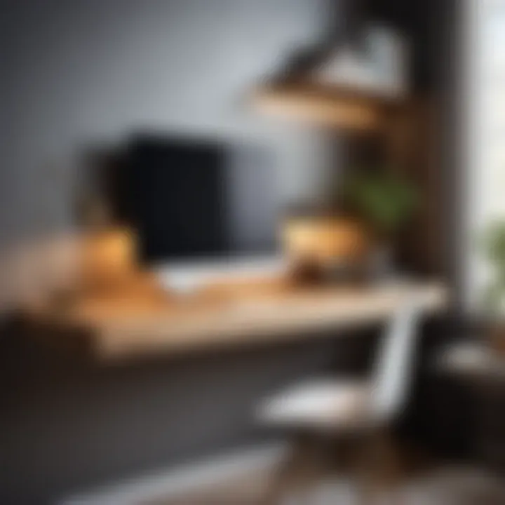 Floating Wall-mounted Desk Floating Wall-mounted Desk