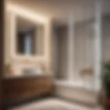 Sleek Bathroom Partition Wall Design