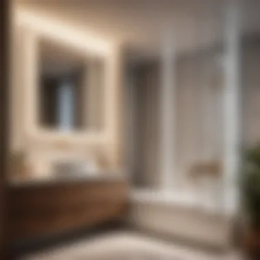 Sleek Bathroom Partition Wall Design Sleek Bathroom Partition Wall Design