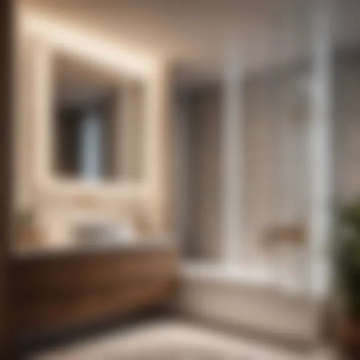 Sleek Bathroom Partition Wall Design Sleek Bathroom Partition Wall Design