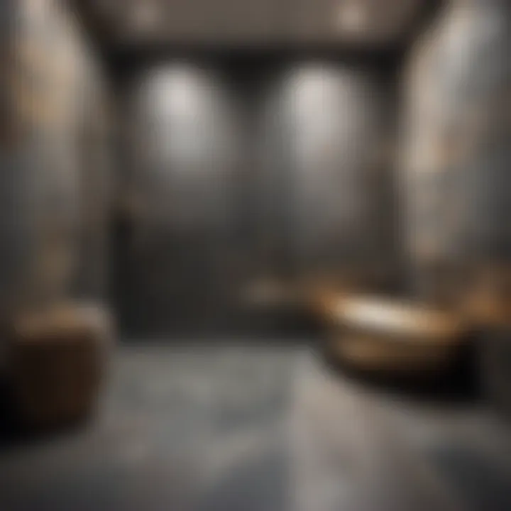 Textured Slate Tile Shower Floor