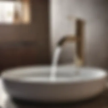 Elegant faucet design for bowl sink