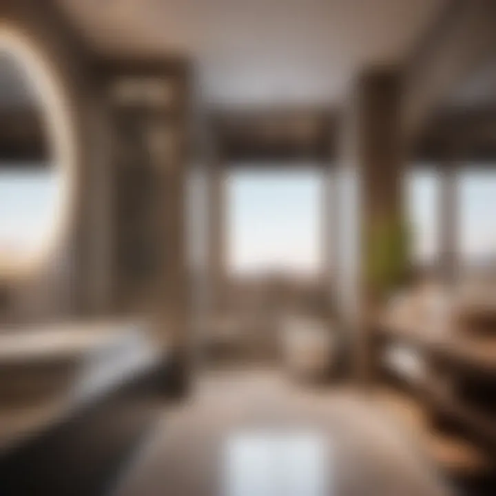 Comfortable bathroom space with underfloor heating