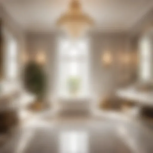 Luxury bathroom with electric underfloor heating
