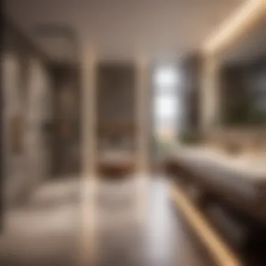 Sleek Modern Design Modern bathroom design with underfloor heating system