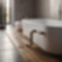 Modern bathroom drainage pipe system