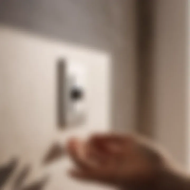 Precision in Installation Techniques Installation process of a bathroom fan switch