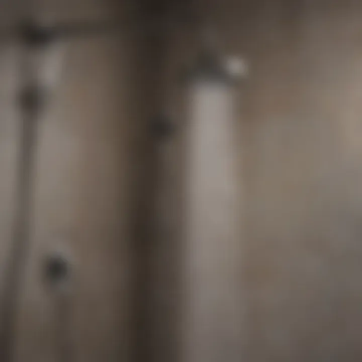 Rainfall Showerhead Installation Contemporary shower design with rainfall showerhead