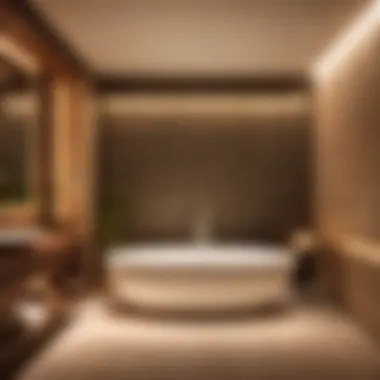 Tranquil Retreat: Spa-inspired Bathroom Spa-like experience in bathroom with pot lights