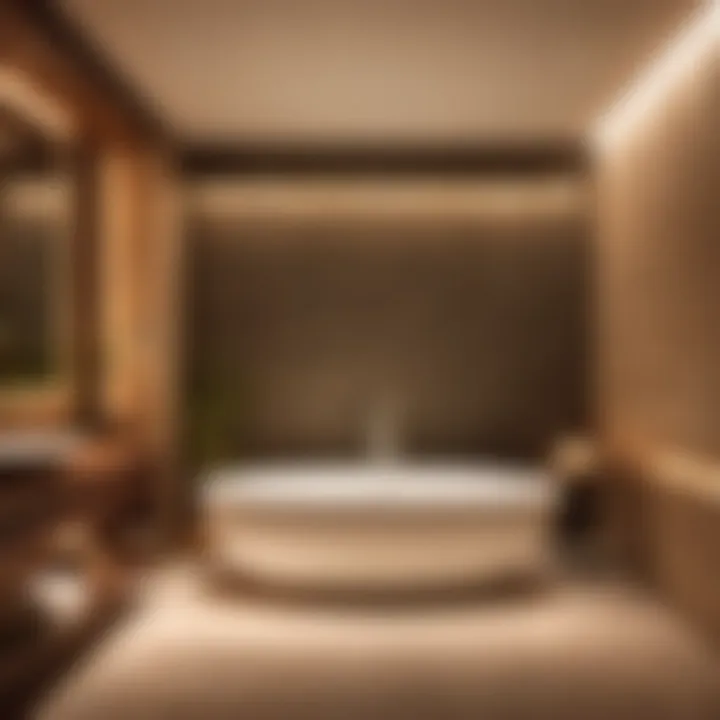 Tranquil Retreat: Spa-inspired Bathroom Spa-like experience in bathroom with pot lights