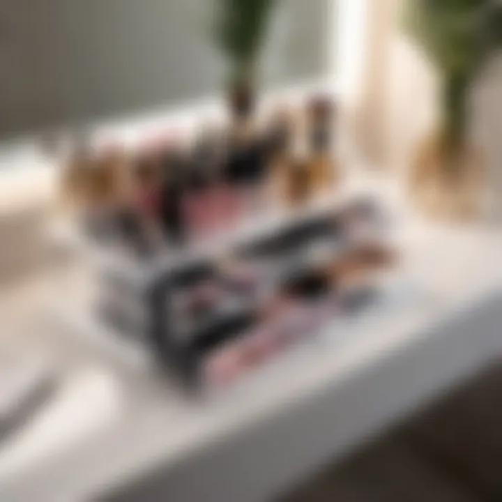 Sleek Acrylic Makeup Organizer