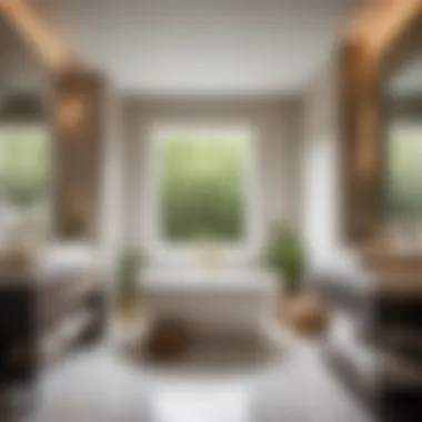 Natural Light Enhancement Small bathroom with clever tub placement under a window