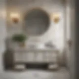 Chic Vanity with Luxurious Marble Elegant bathroom vanity with marble countertop