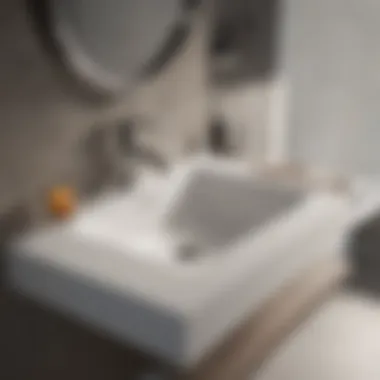 Elegant Sink Integration Elegant 14-Inch Depth Sink in Modern Bathroom Design