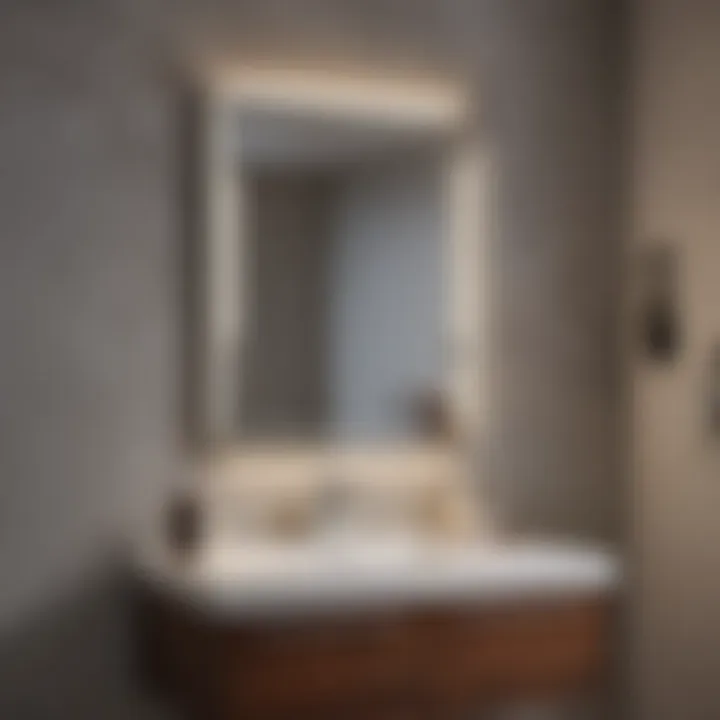 30-Inch Wide Bathroom Vanity with LED Lighted Mirror