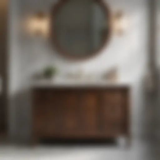 Luxurious Marble Countertop Vanity 30-Inch Wide Bathroom Vanity with Marble Countertop