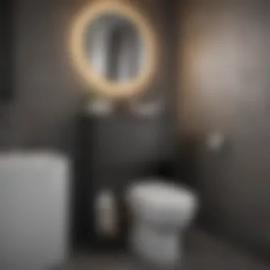 Modern over toilet storage unit in sleek design