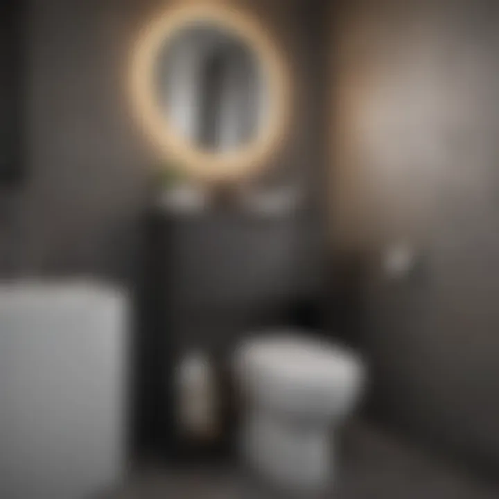 Modern over toilet storage unit in sleek design