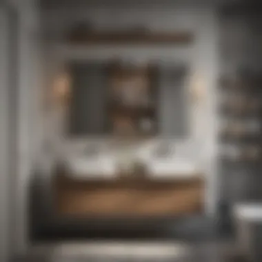 30-Inch Wide Bathroom Vanity with Integrated Storage Shelves