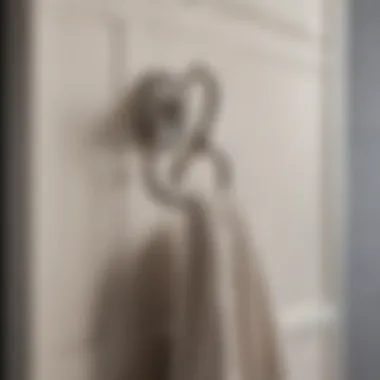 Elegant and functional towel hooks for bathroom doors