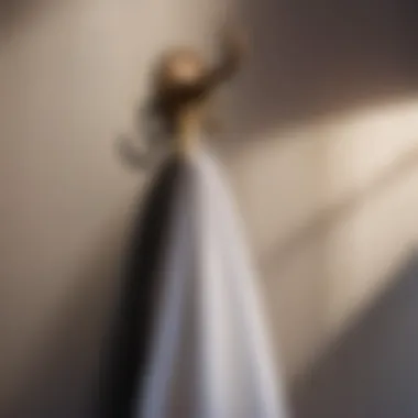 Creative towel display on decorative hooks