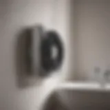 A sleek and modern bathroom exhaust fan