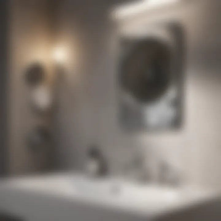 A well-ventilated bathroom with a functioning exhaust fan