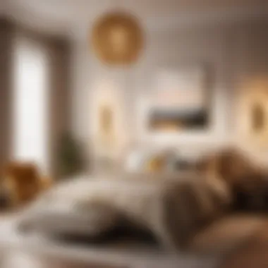 Soothing Ambiance Decor Relaxing ambiance with soothing color palette and decor accents