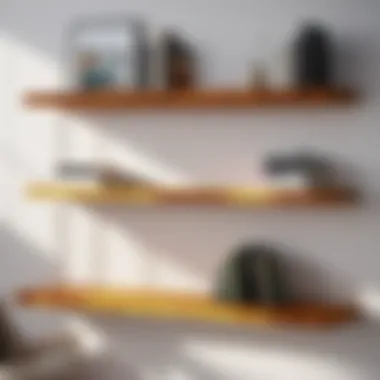 Floating Shelves for Efficient Storage