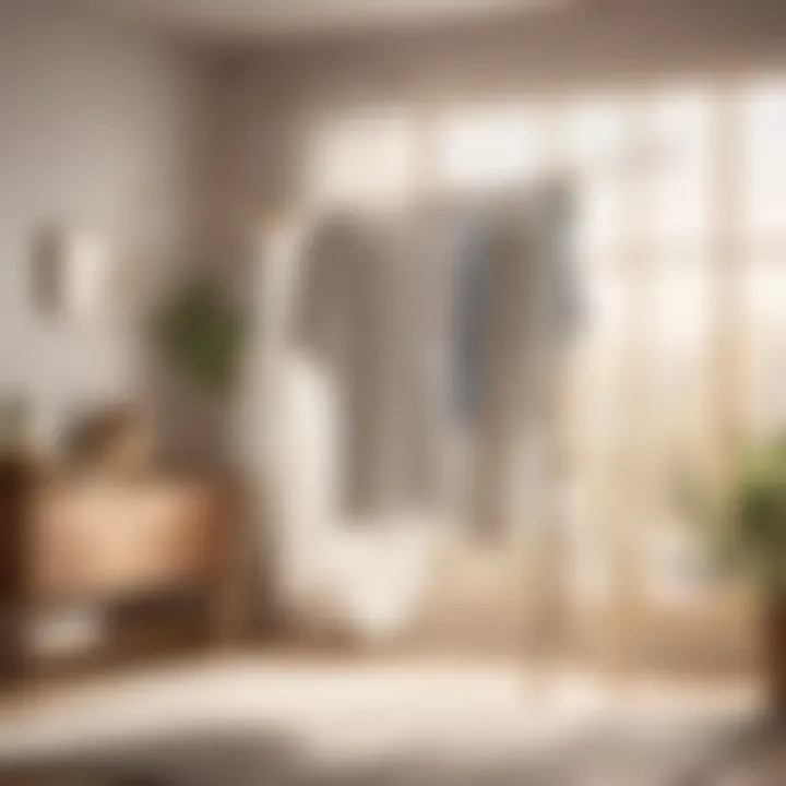 Air-drying clothes to reduce skin irritation