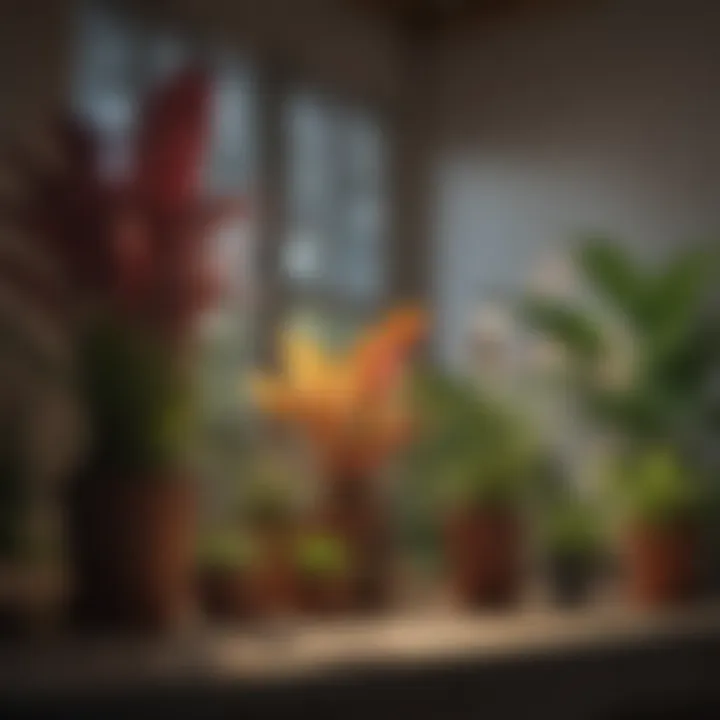 Spectrum Diversity Variety of indoor plants under different light spectrums