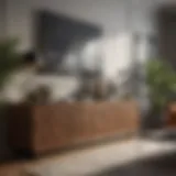 Elegant storage solution in living room