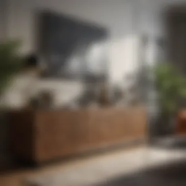 Elegant storage solution in living room